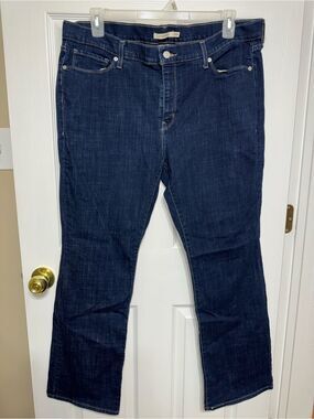 Levi's Classic Bootcut Jeans Womens Plus Size 20W Blue Mid Rise Stretch Denim